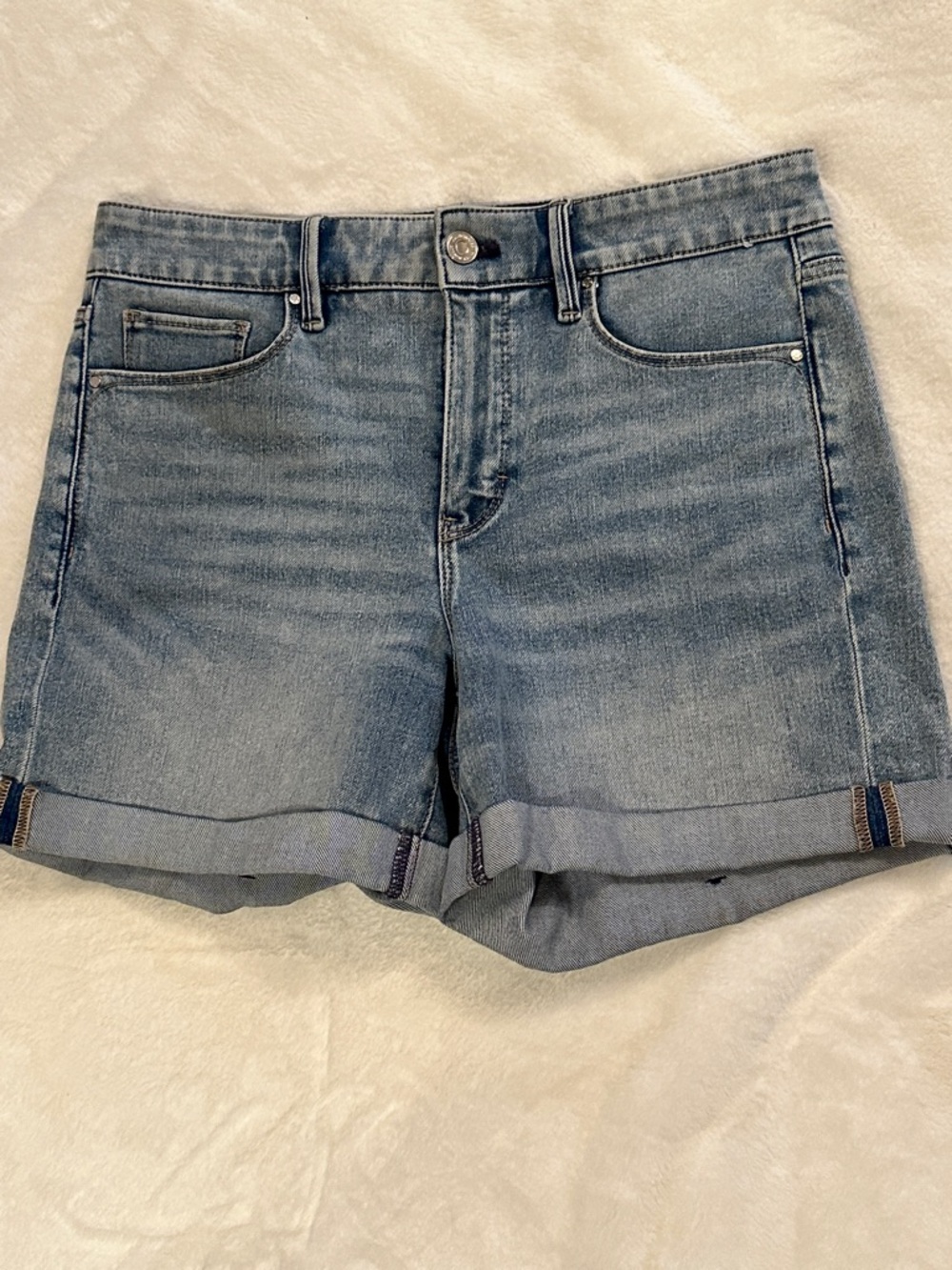 WHBM Classic Light Blue Denim Shorts - Women